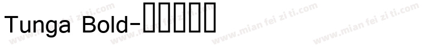 Tunga Bold字体转换